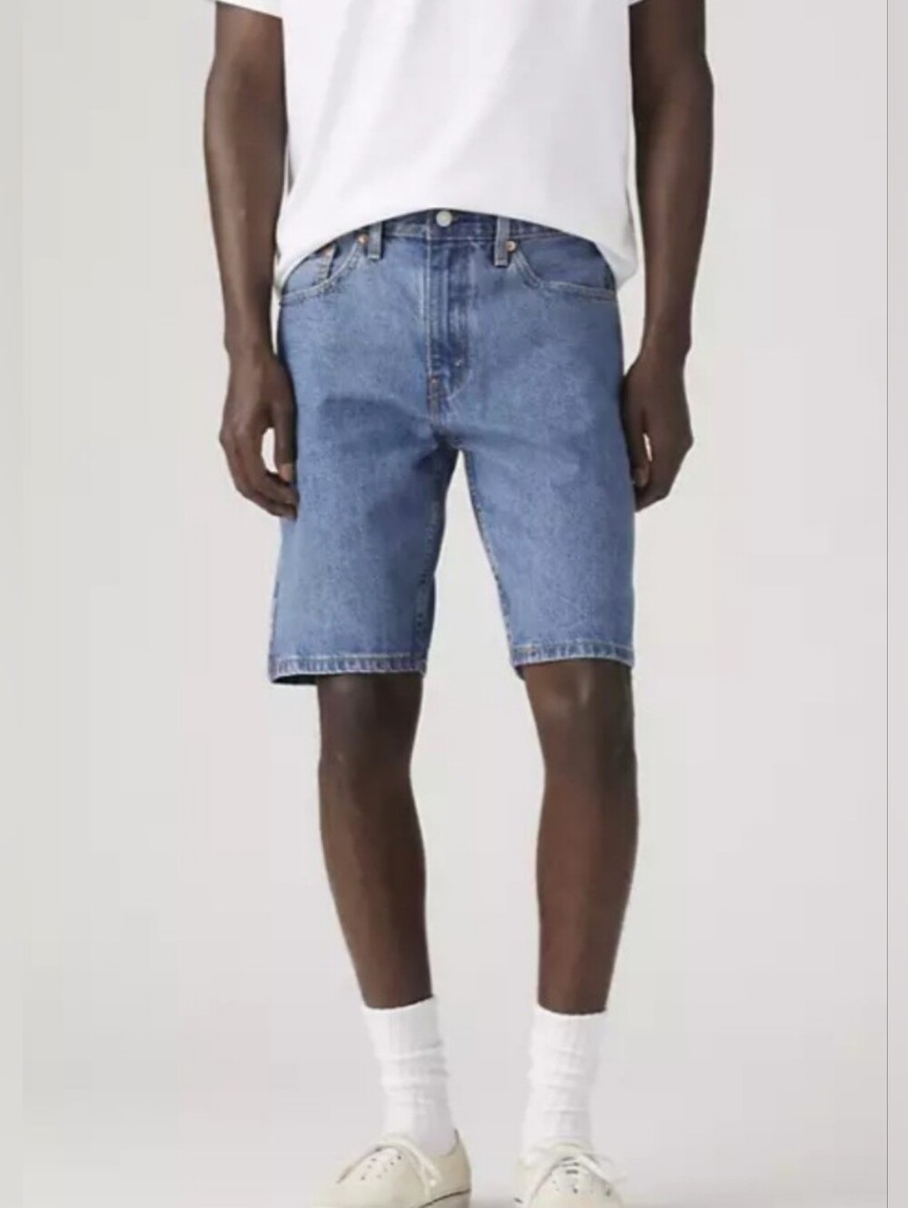 Levi's 405 Sandard 10" Men's Light Blue Denim Shorts Size 33